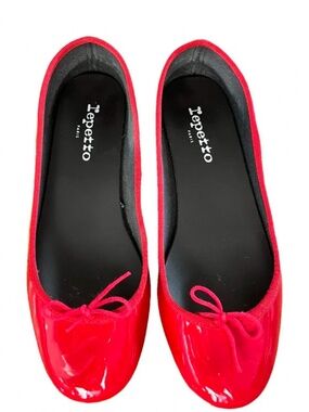 Red Patent leather Repetto Ballet Flat